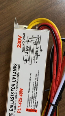 alimentatore elettronico UV della lampada di 230V 40W per germicida