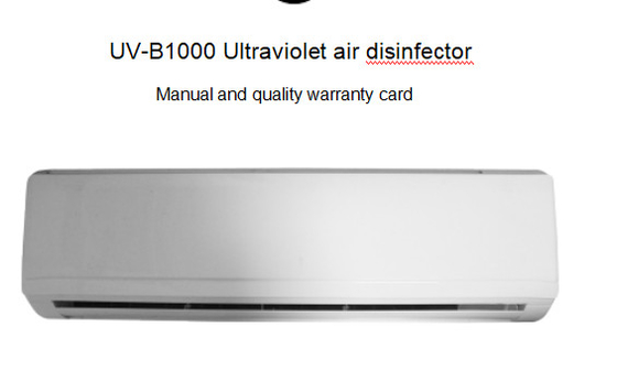 Purificatore ultravioletto 1000M3/hour dello sterilizzatore dell'aria di B1000 200W
