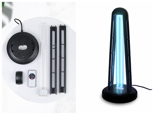 lampada da tavolo uv ultravioletta staccabile 38w con telecomando
