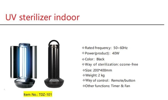 Disinfettante per virus con lampada UVC per sterilizzatore per disinfezione UV per ospedale da 253,7 nm