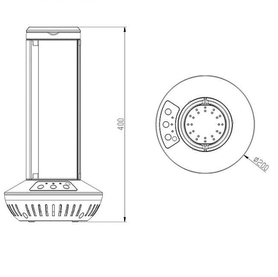Aria UV del fan dello sterilizzatore del Ministero degli Interni 40w che disinfetta la luce UV-C di disinfezione