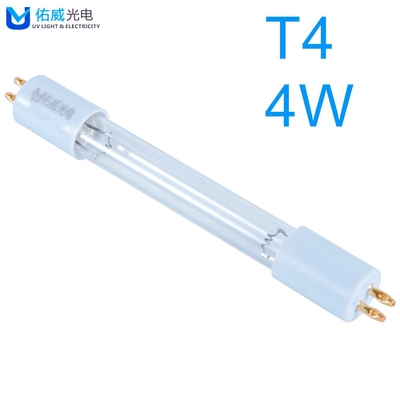 Lampada di disinfezione UV UVC corta T4 Armadi per l'uccisione di batteri dell'ozono da 4 W