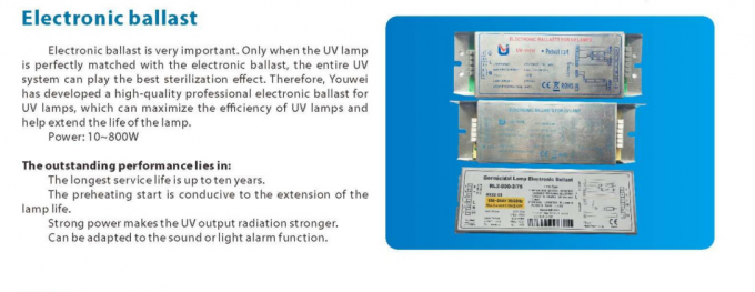 Alimentatore elettronico per gli alimentatori elettronici germicidi della lampada 15w del virus dei germi di scarico ad alta intensità leggero leggero UV-C di disinfezione